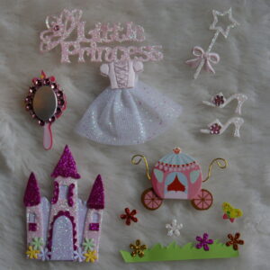Ref 10013 – 12 Stickers 3D Princesse