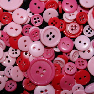 Ref 10023 – 50 boutons rond degradé de Rose
